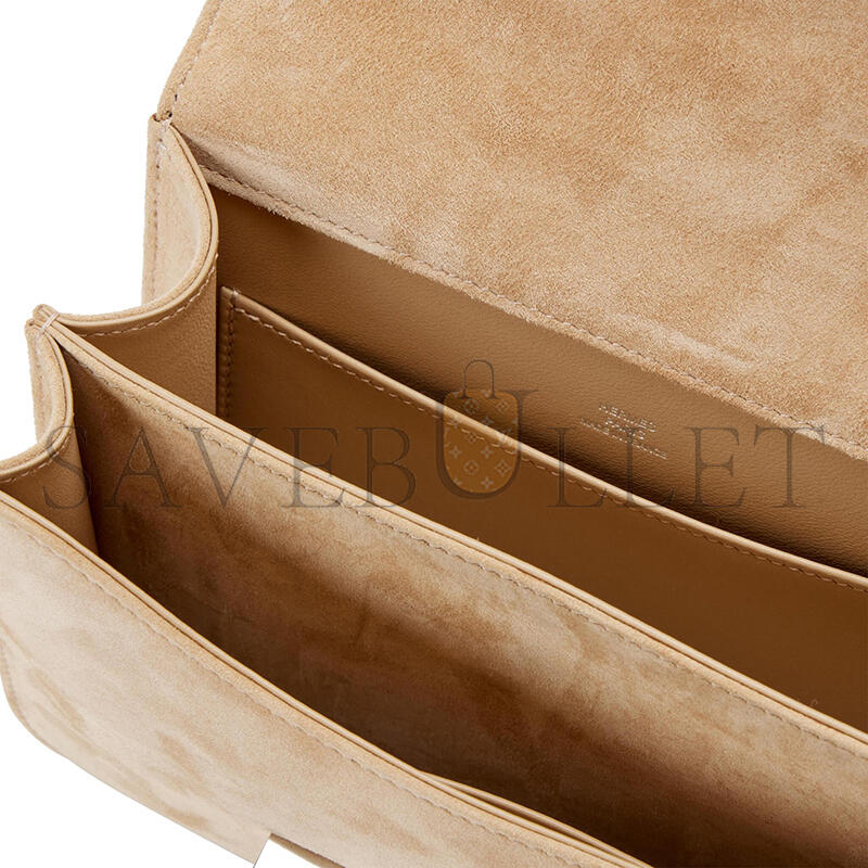 HERMES CONSTANCE 18 BEIGE VEAU DOBLIS SUEDE PALLADIUM HARDWARE (18*15*4cm)